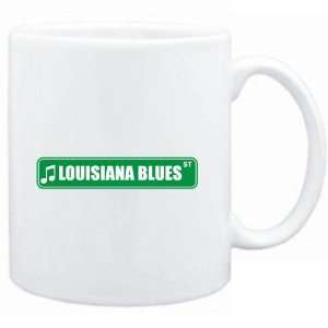 Mug White  Louisiana Blues STREET SIGN  Music: Sports 