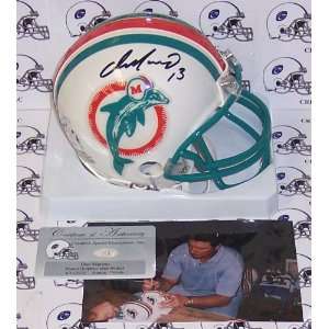   Marino Hand Signed Dolphins Mini Helmet   Autographed NFL Mini Helmets
