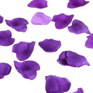 1000 Purple Heart form Silk Rose Petals Weding  