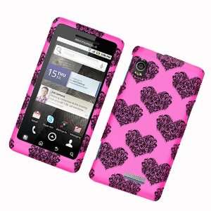 Pink Heart Emblem   Motorola Droid 2 (NOT FOR Droid or Droid X) Case 