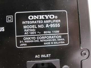 Onkyo A 9555 Integrated Audio Surround Sound Digital Stereo Amplifier 