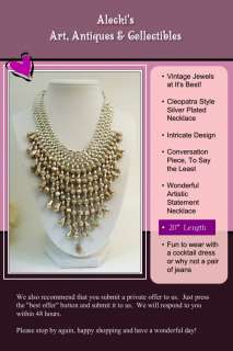 Vintage Costume Jewelry Artisan Designer Necklace  
