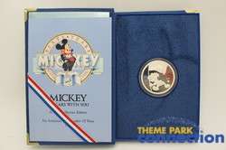 Disney LE .999 Fine Silver AMBASSADOR MICKEY 60 Years 1988 Mint #6 