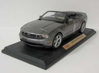 2010 Ford Mustang GT Diecast Model Car   Maisto   1:18 Scale   Gray 