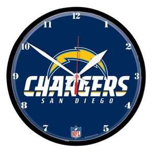  San Diego Chargers Wall Clock   Round, Catalog Category: NFL 