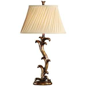  Bristol Tortoise Gold Wave Table Lamp: Home Improvement
