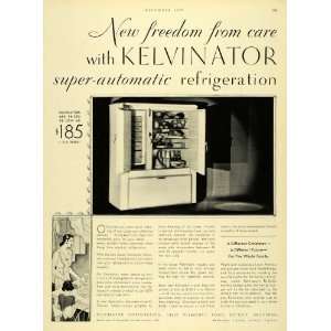  1929 Ad Kelvinator Refrigerator Detroit Michigan Kitchen Appliance 