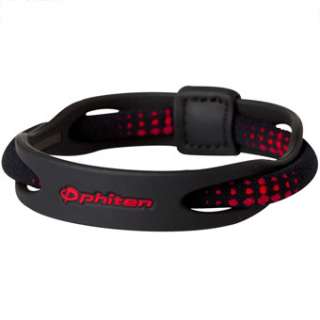 Phiten X50 Hybrid Titanium Bracelet Black/Red 6.75 Inch 833975010503 