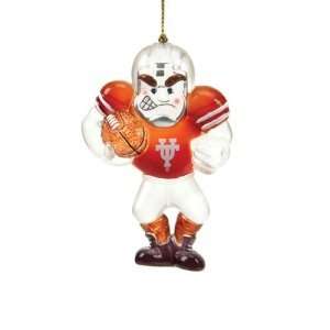   Texas Longhorns NCAA Acrylic Football Player Ornament (3.5): Sports