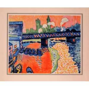  1941 Color Photolithograph Andre Derain Art Charing Cross 