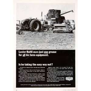  1968 Ad Texaco Lester Haltli Farming Equipment Service 