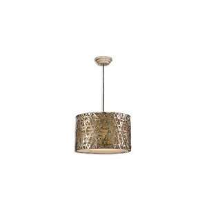  Uttermost Silver Leaf Alita Champagne Hanging Shade