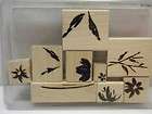 Stampin Up WATERCOLOR GARDEN II 2 Mounted Rubber Stamp 