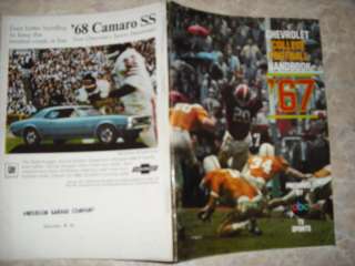 1967 Chevrolet College Football Handbook by ABC Sports  