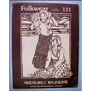  Folkwear Ethnic Patterns Nepali Blouse: Everything Else