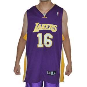  Pau Gasol NBA Jersey Los Angeles Lakers Basketball #16 