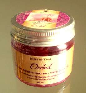 Orchid Salt Olive Oil Scrub Thai Massage Herbs Aroma Spa  