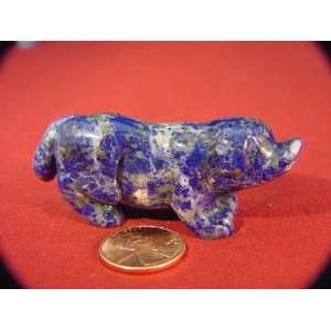  Lapis Lazuli Dachshund Dog Stone Carving Lapidary 