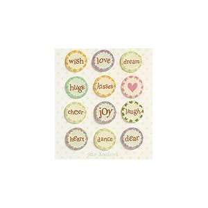  K and Company   Circle Words Stitched Tags Office 