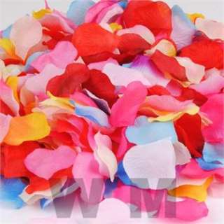 100pcs Silk Flower Rose Petals Wedding Party Decoration Flowers Favors 
