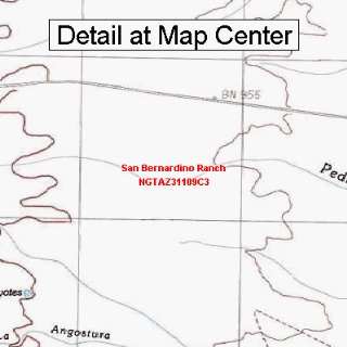  USGS Topographic Quadrangle Map   San Bernardino Ranch 