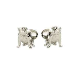  David Donahue Boxer Sterling Silver Cuff Links: Jewelry