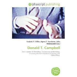 Donald T. Campbell (9786132886989) Books