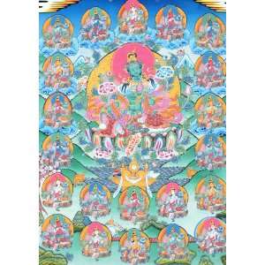   Forms of Goddess Green Tara   Tibetan Thangka Painting: Home & Kitchen