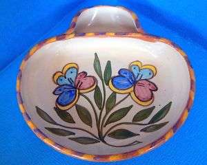 MEXICO SIGNED POTTERY OLIVES HUESOS ACEITUNAS DISH BOWL NEW YEARS GOOD 