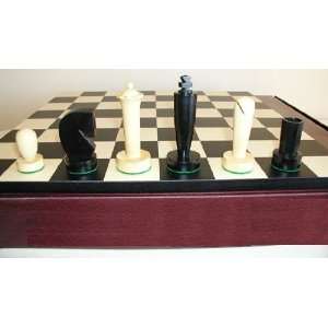   Chess Wood Chess Set   Black Berliner on Black Basic Board Toys