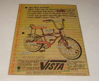 1974 VISTA Torino 300 bicycle ad  
