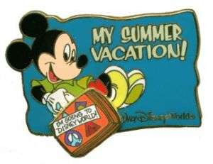 Disney WDW My Summer Vacation Mickey 3D Pin  