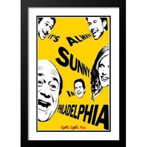 Always Sunny in Philadelphia 32x45 Framed and Double Matted Movie 