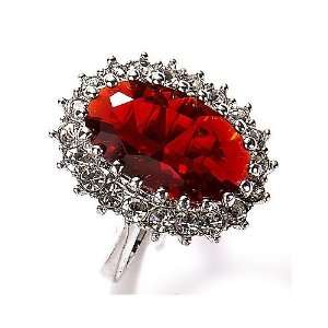  Bay Studio Oval Ruby Red Ring 7 Ring Jewelry