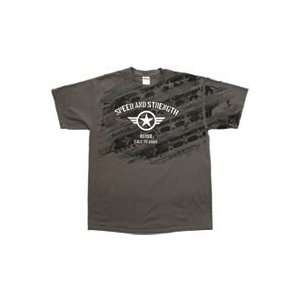  SPEED & STRENGTH CALL TO ARMS T SHIRT (XX LARGE) (GREY 