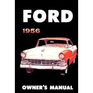    1956 FORD Car Full Line Owners Manual User Guide: Automotive