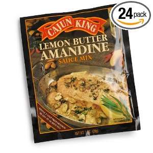 Cajun King Lemon Butter Amandine Seasoning Mix, 1 Ounce Packages (Pack 