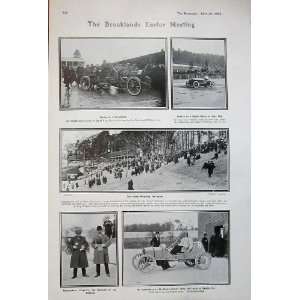    1908 Motor Car Racing Brooklands Easter Fun Drawing