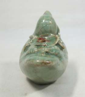   Dynasty style blue porcelain ware water pot of bird statue  