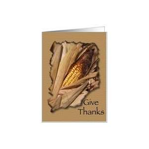  Happy Thanksgiving   Give Thanks Card Health & Personal 