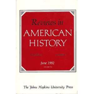  Reviews in AMERICAN HISTORY (#2, 20) Stanley Kutler 