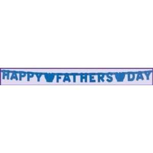     55656   Foil Happy Fathers Day Streamer  Pack of 12