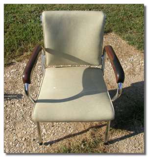 Vintage Yellow Hair Salon Washing Lean Back Chair  
