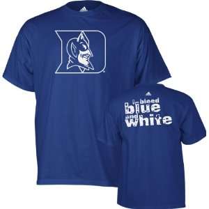  Duke Blue Devils adidas Royal Bleed School Colors T Shirt 