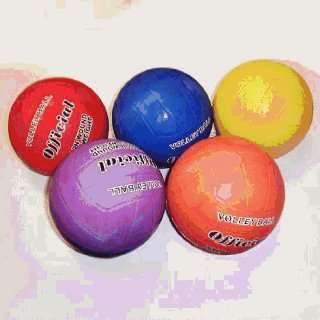  Balls Rubber Volleyballs In Color   Size 5 Sports 