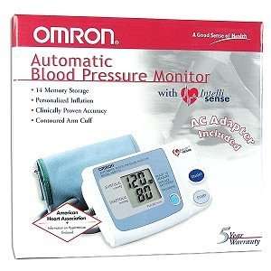  Omron Automatic Blood Pressure Monitor w/AC Adapter 