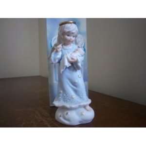 Enesco Heavenly Kingdom Angel Holding Baby Figurine