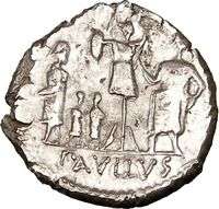 Roman Republic Aemilius Paullus w Perseus Silver Ancient Rare Roman 