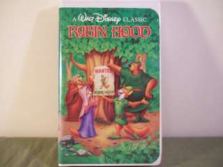 WALT DISNEY ROBIN HOOD Classic VHS Tape Great Condition 717951189035 