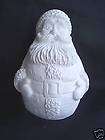   CLAUS CANDLE HOLDER ARDCO JAPAN PLASTER GOLD WHITE 6 1/2 x 8 1/4